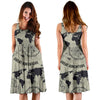 Print Pattern World Map Dress-grizzshop