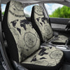 Print Pattern World Map Universal Fit Car Seat Covers-grizzshop