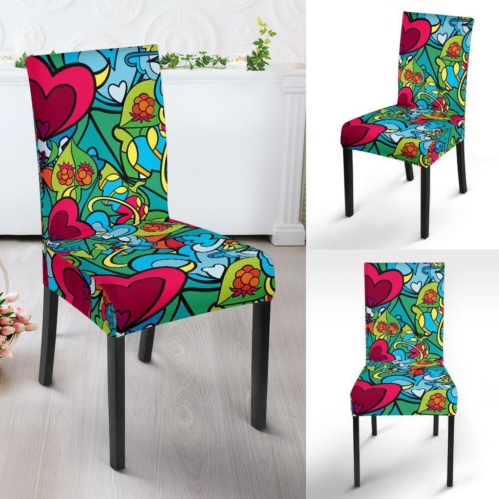 Print PatternTrippy Chair Cover-grizzshop