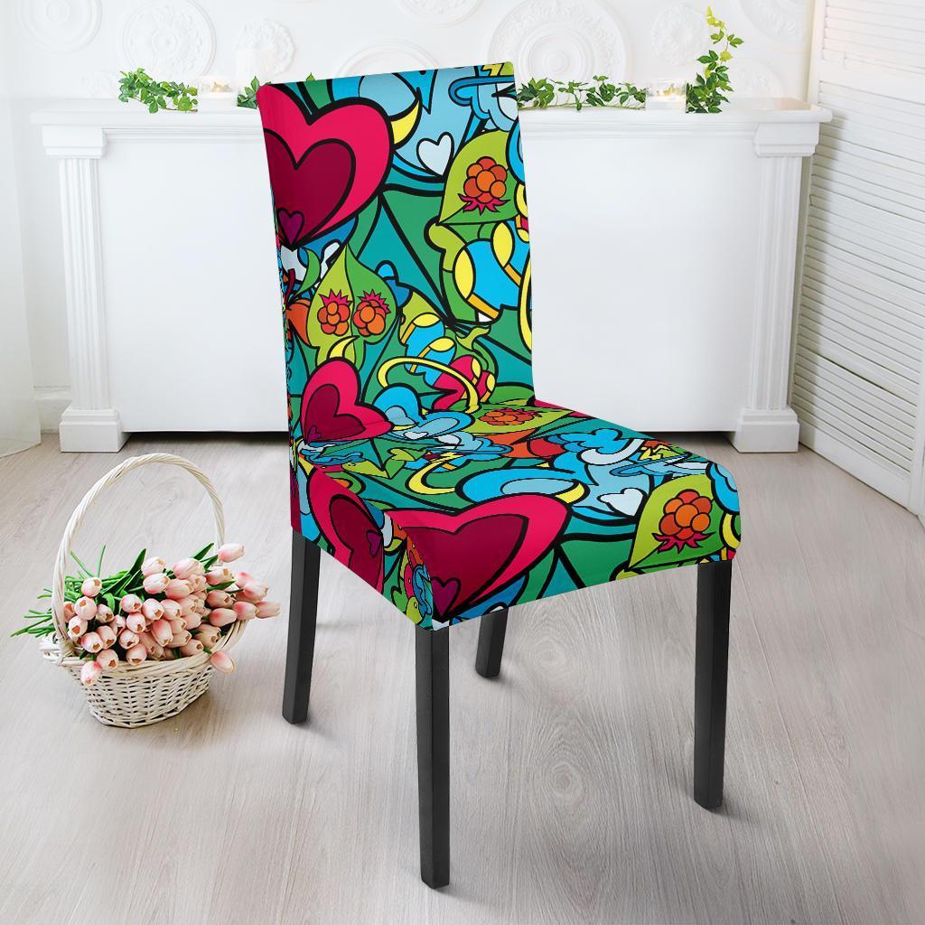 Print PatternTrippy Chair Cover-grizzshop