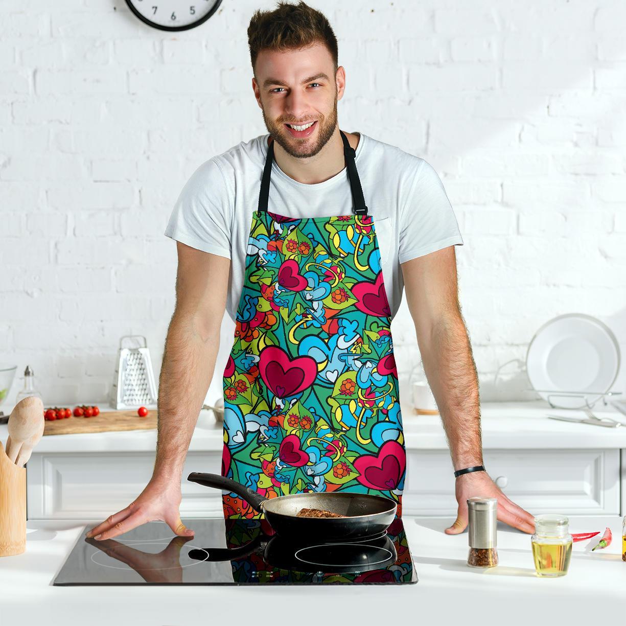 Print PatternTrippy Men's Apron-grizzshop