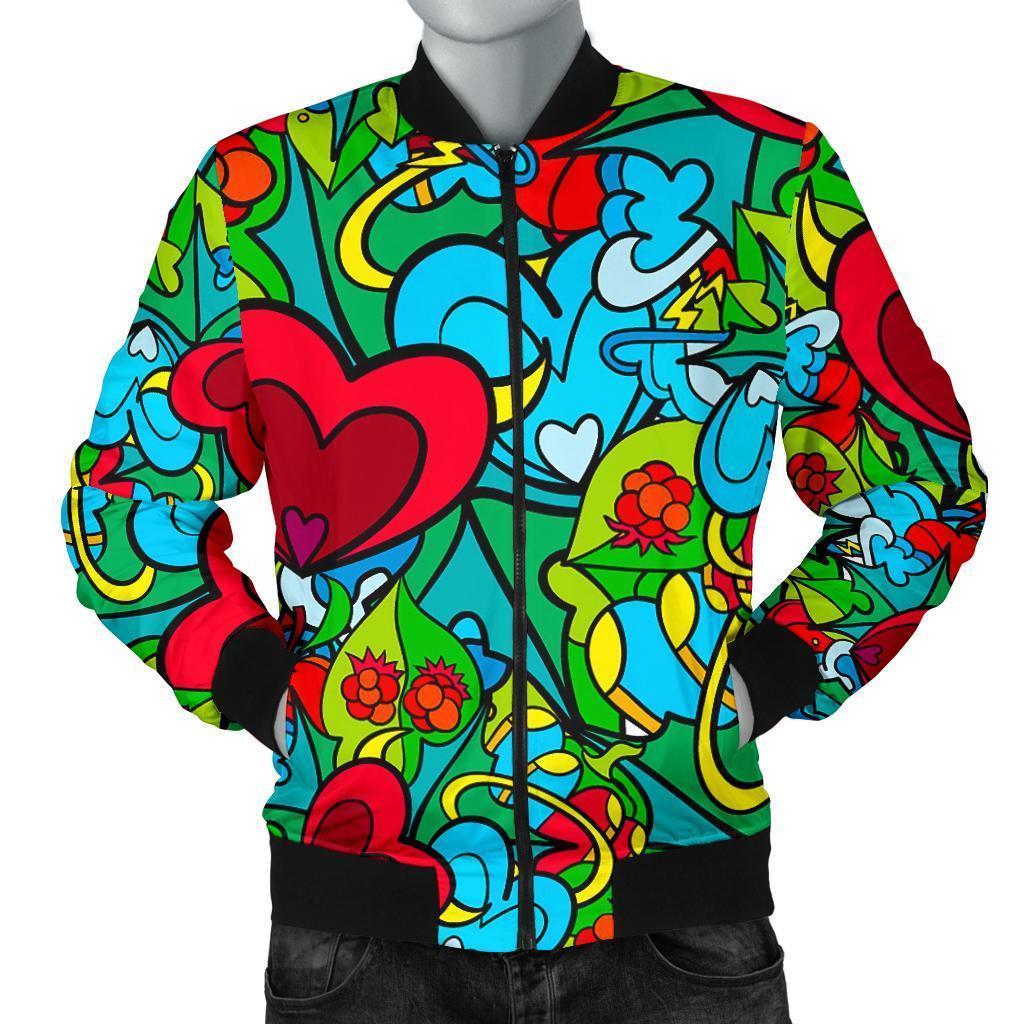 Print PatternTrippy Men's Bomber Jacket-grizzshop