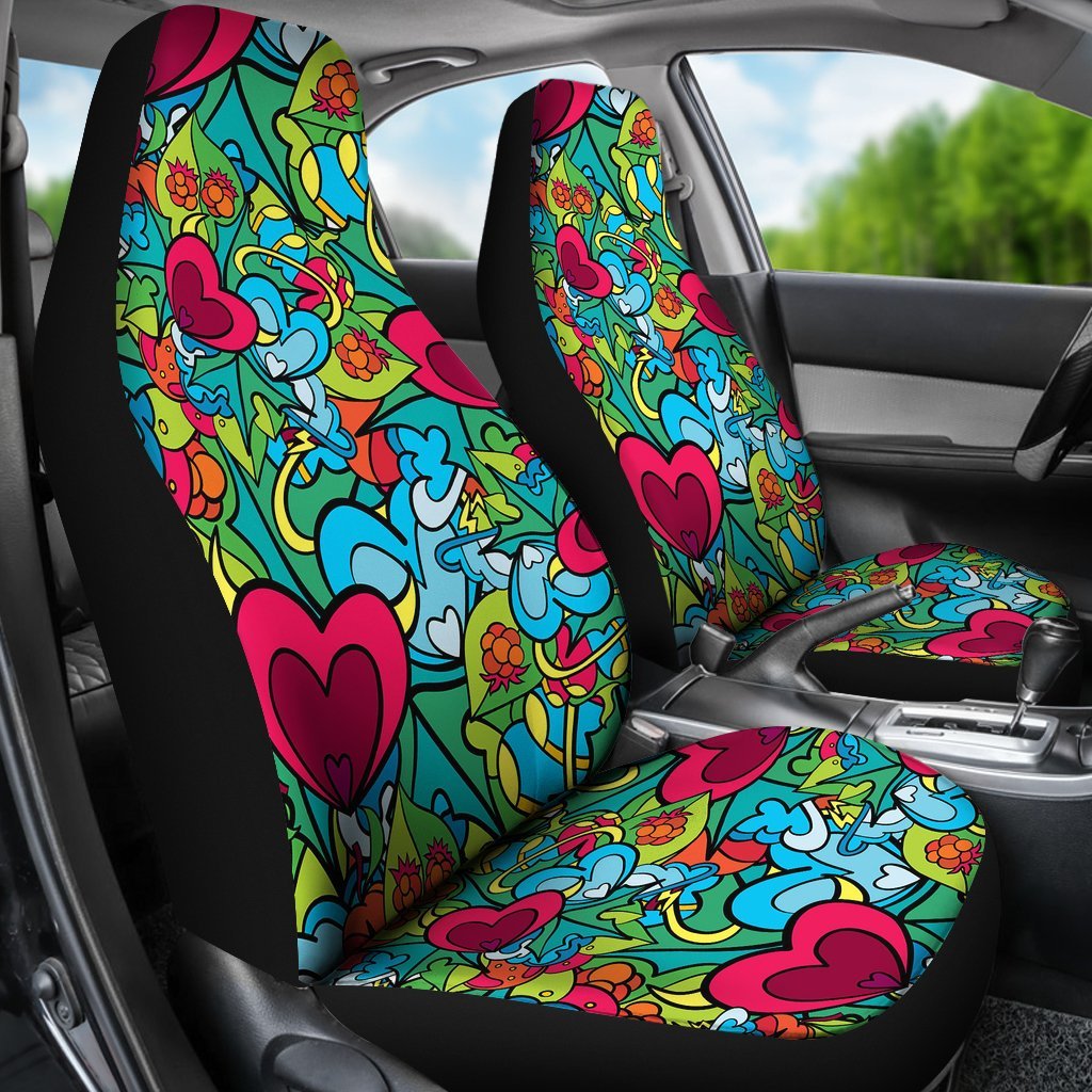 Print PatternTrippy Universal Fit Car Seat Covers-grizzshop