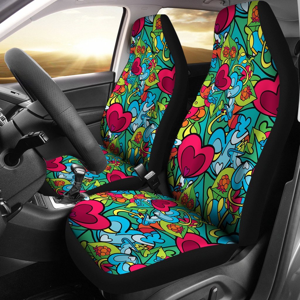 Print PatternTrippy Universal Fit Car Seat Covers-grizzshop