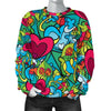 Print PatternTrippy Women's Sweatshirt-grizzshop