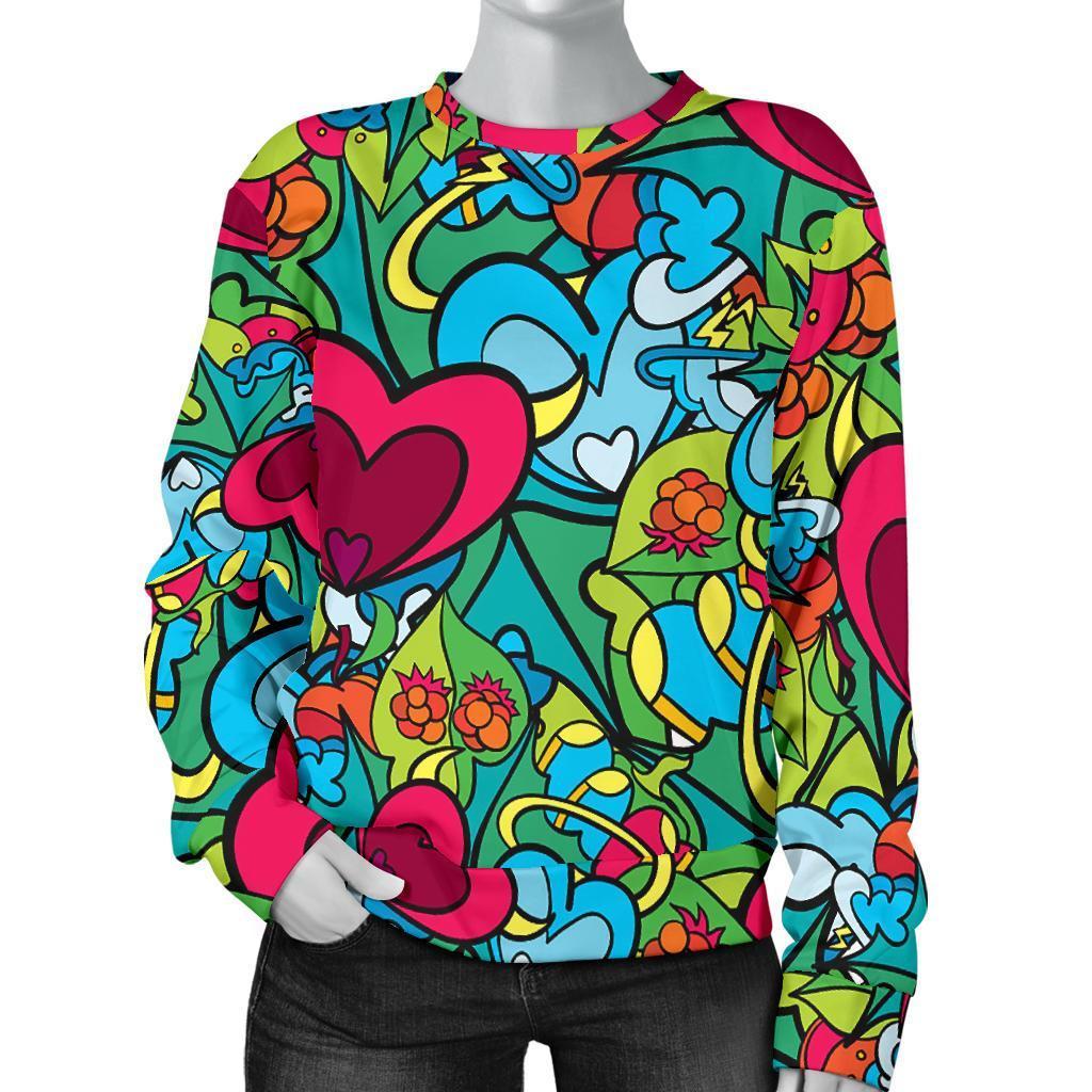 Print PatternTrippy Women's Sweatshirt-grizzshop