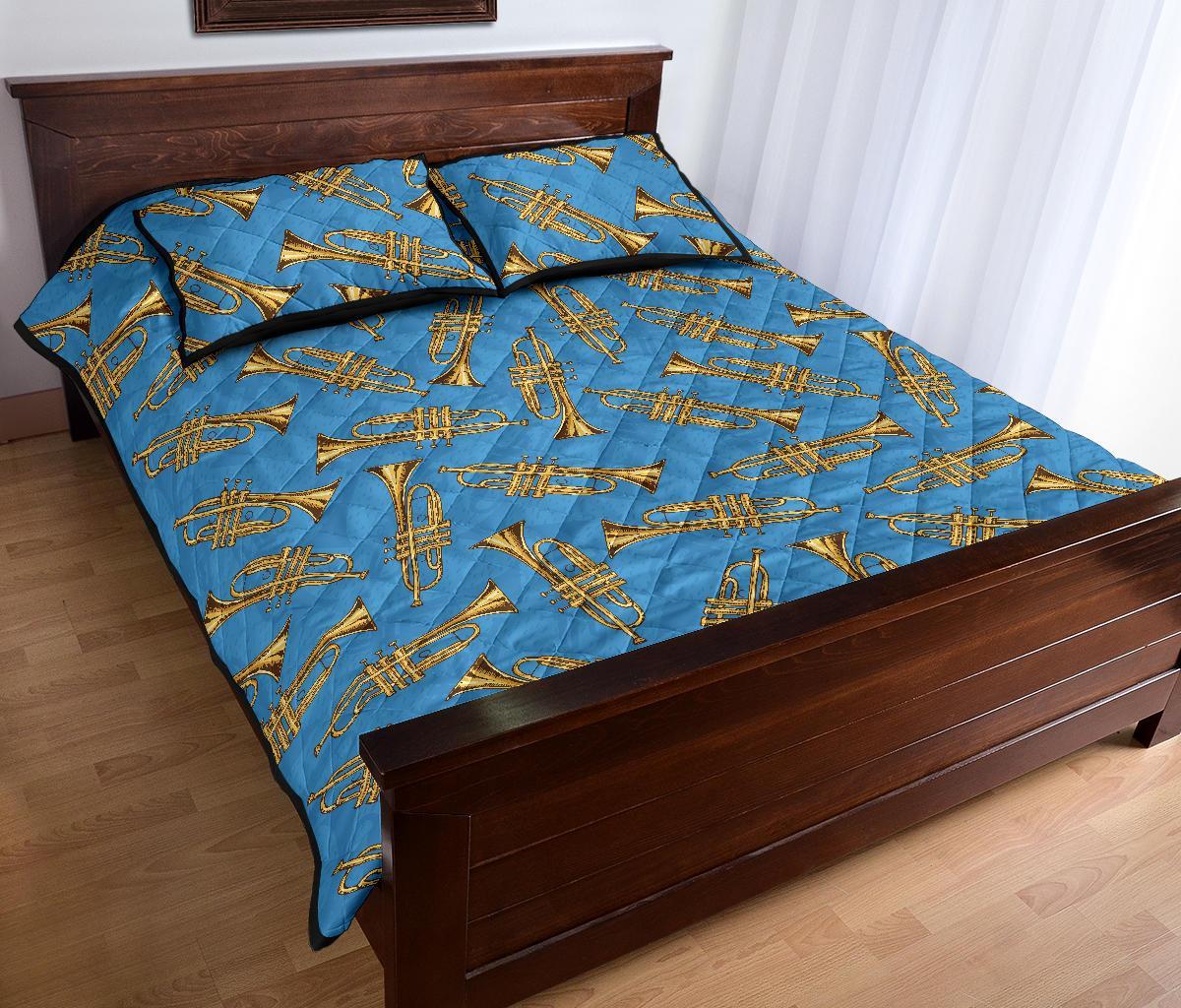 Print Pattern Trumpet Bed Set Quilt-grizzshop