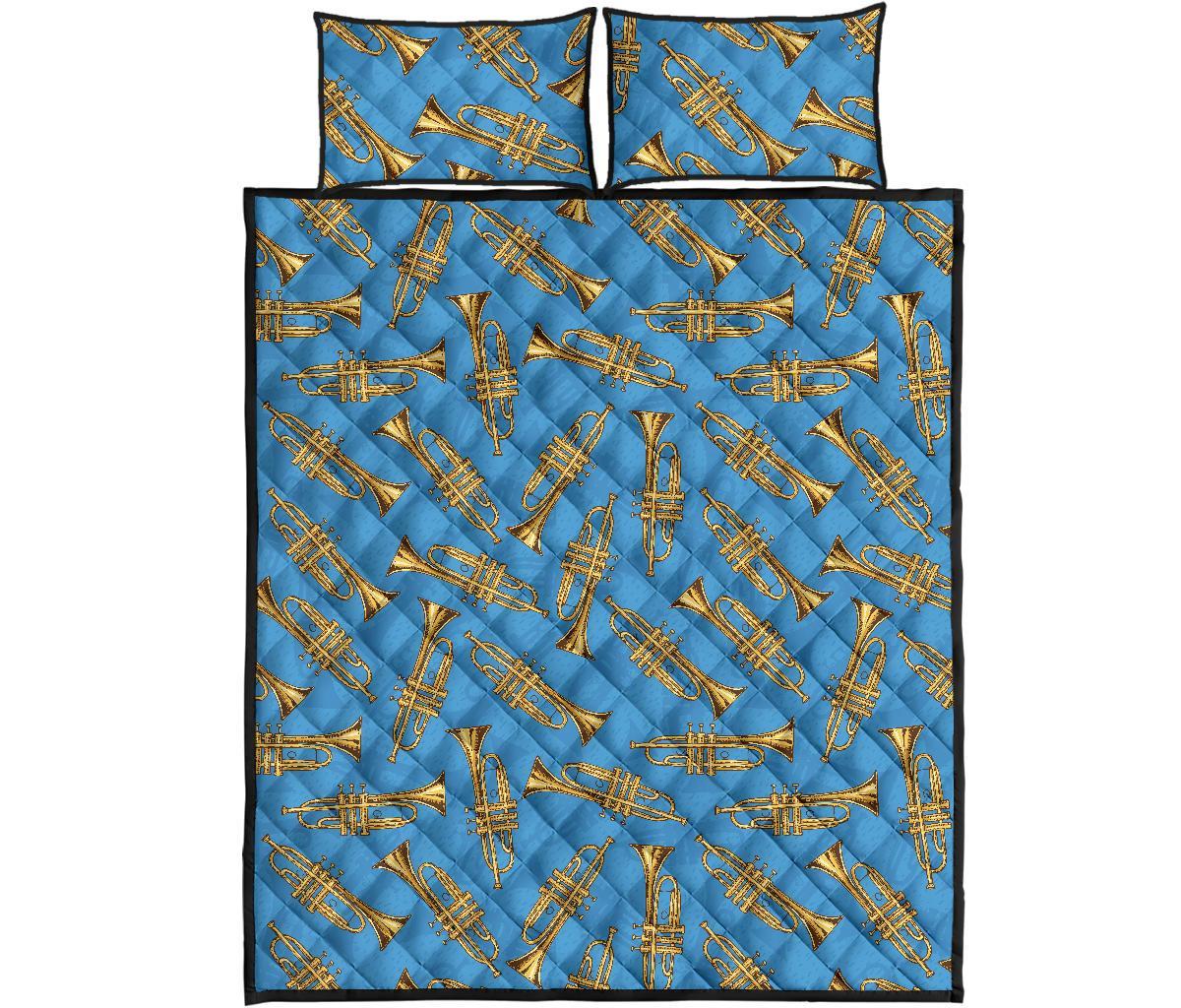 Print Pattern Trumpet Bed Set Quilt-grizzshop