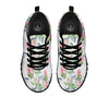 Protea Pink Print Pattern Black Sneaker-grizzshop