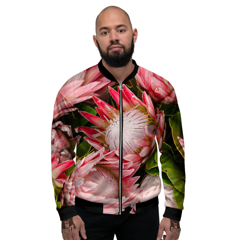 Proteas Bunches Print Men's Bomber Jacket-grizzshop