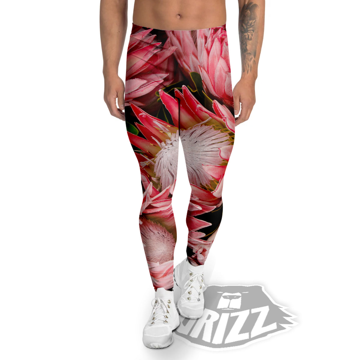Proteas Bunches Print Men's Leggings-grizzshop