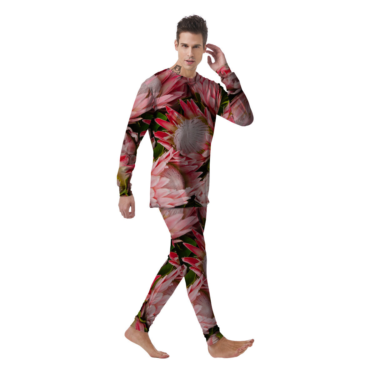Proteas Bunches Print Men's Pajamas-grizzshop