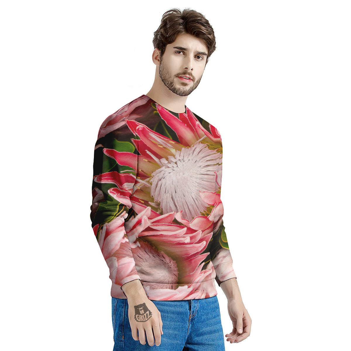Proteas Bunches Print Men's Sweatshirt-grizzshop