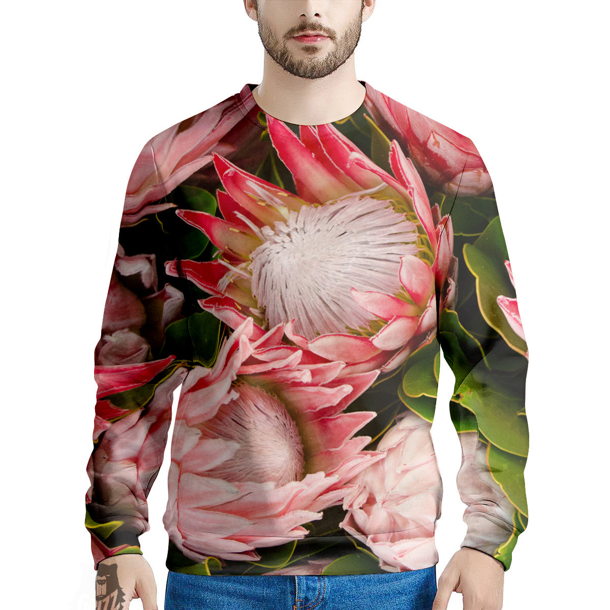 Proteas Bunches Print Men's Sweatshirt-grizzshop