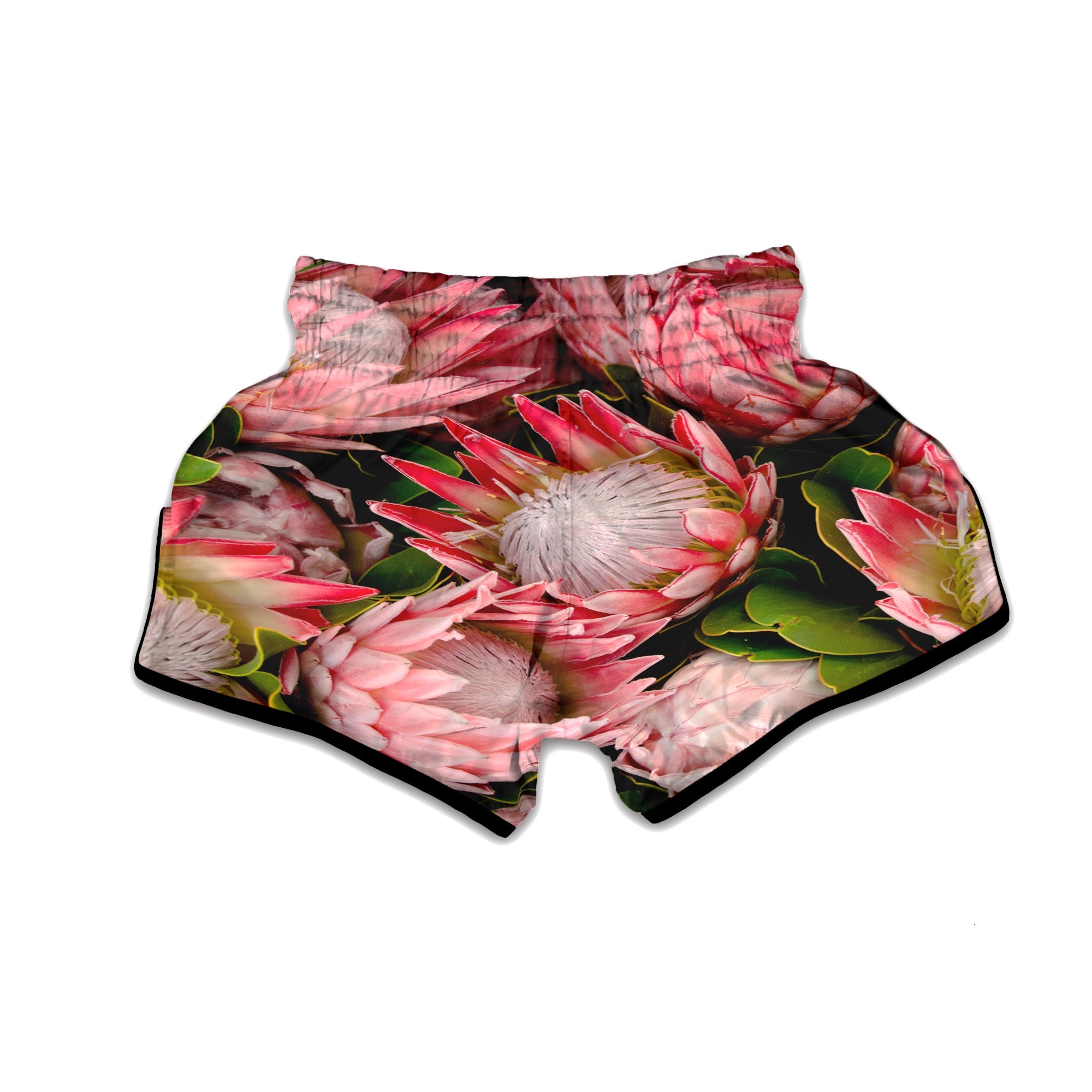 Proteas Bunches Print Muay Thai Boxing Shorts-grizzshop