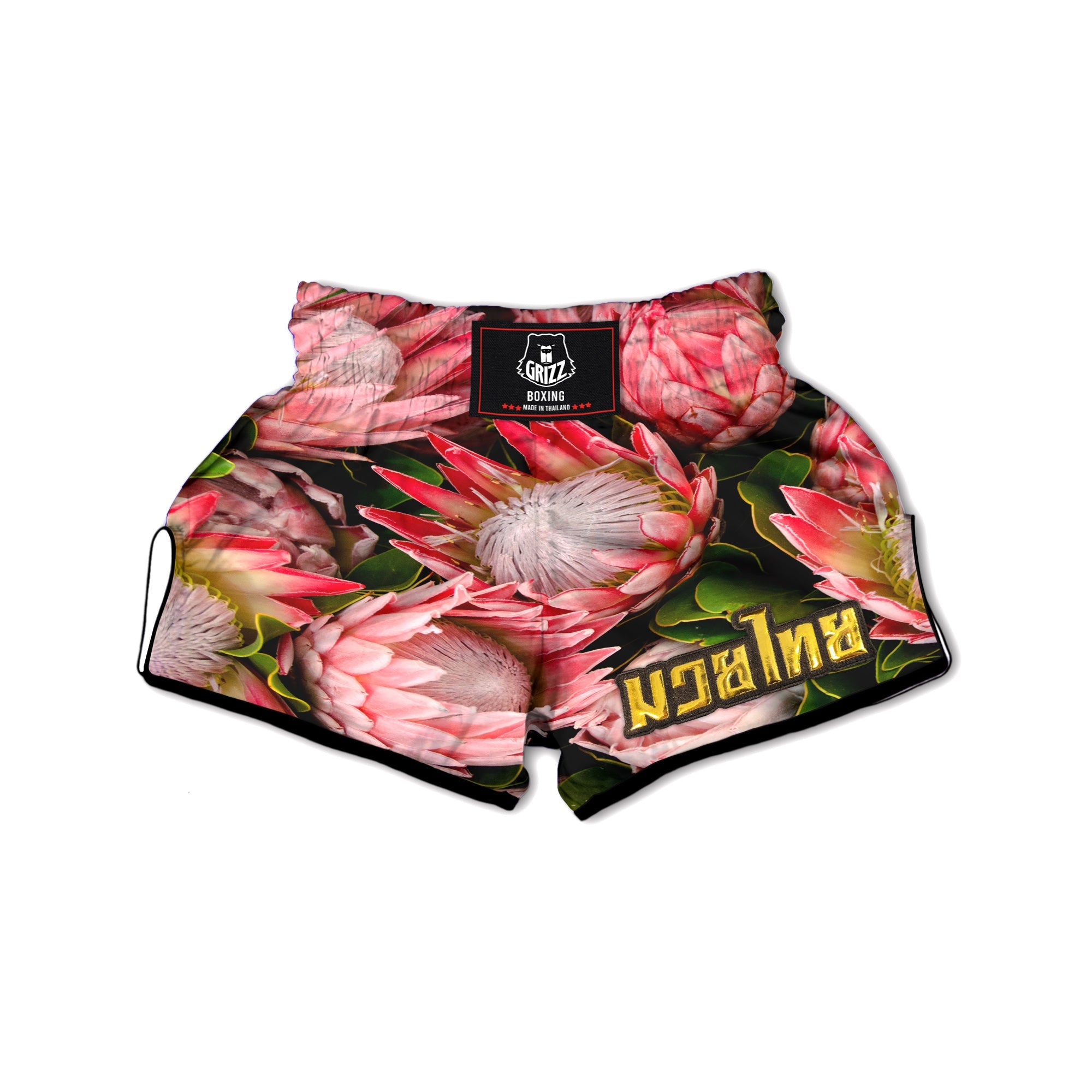 Proteas Bunches Print Muay Thai Boxing Shorts-grizzshop