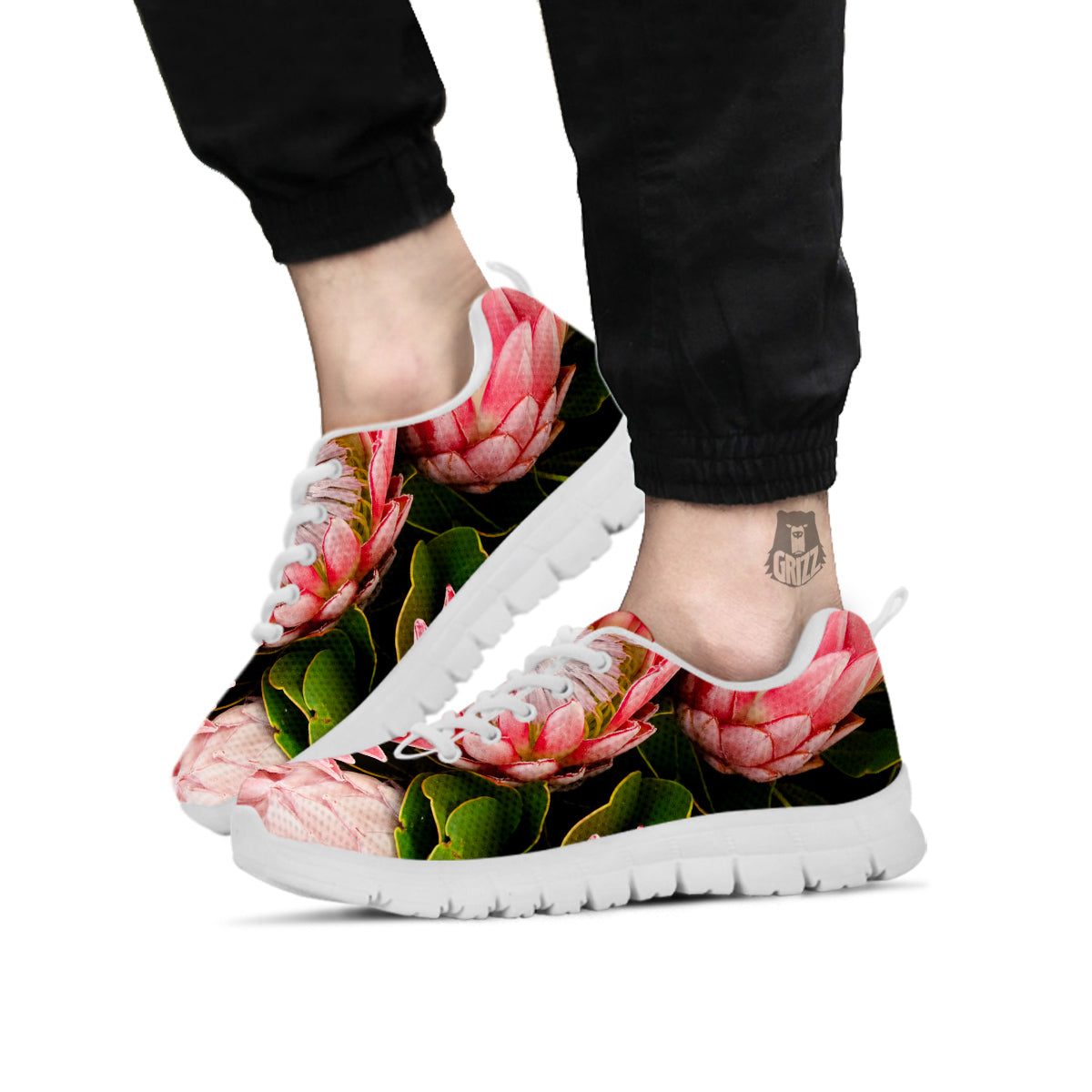 Proteas Bunches Print White Sneaker-grizzshop