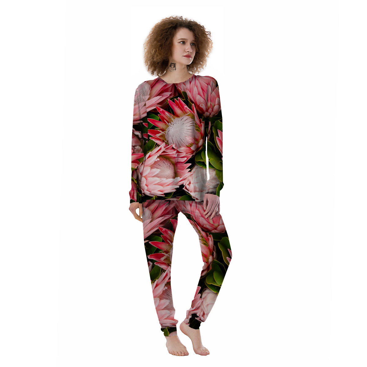 Proteas Bunches Print Women's Pajamas-grizzshop