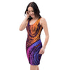 Psychedelic Abstract Bodycon Dress-grizzshop