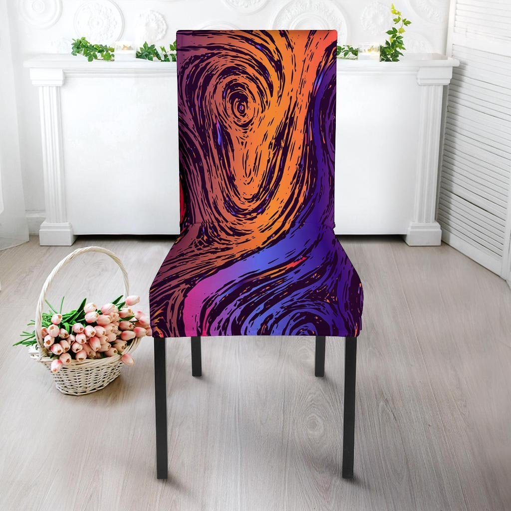 Psychedelic Abstract Chair Cover-grizzshop
