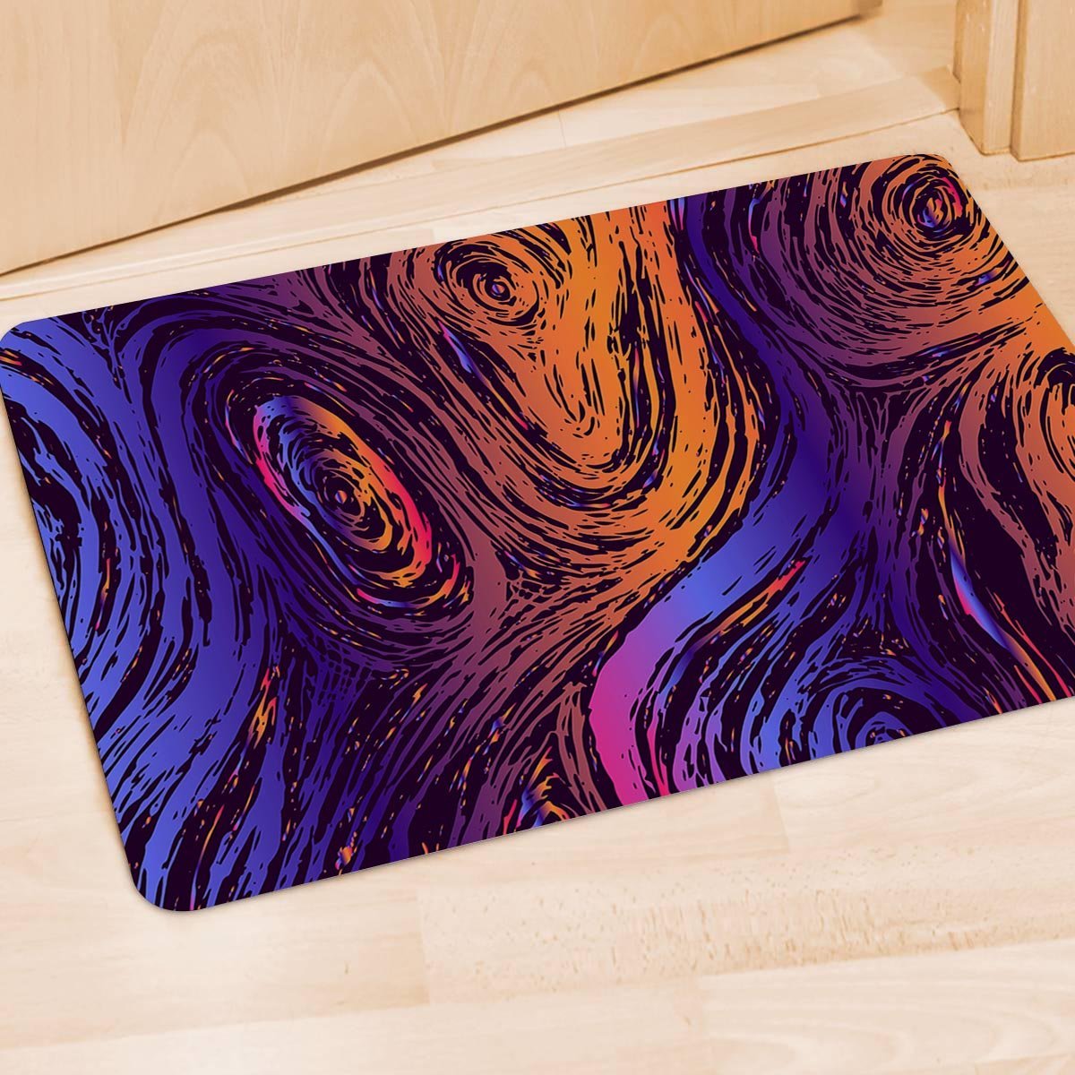 Psychedelic Abstract Door Mat-grizzshop