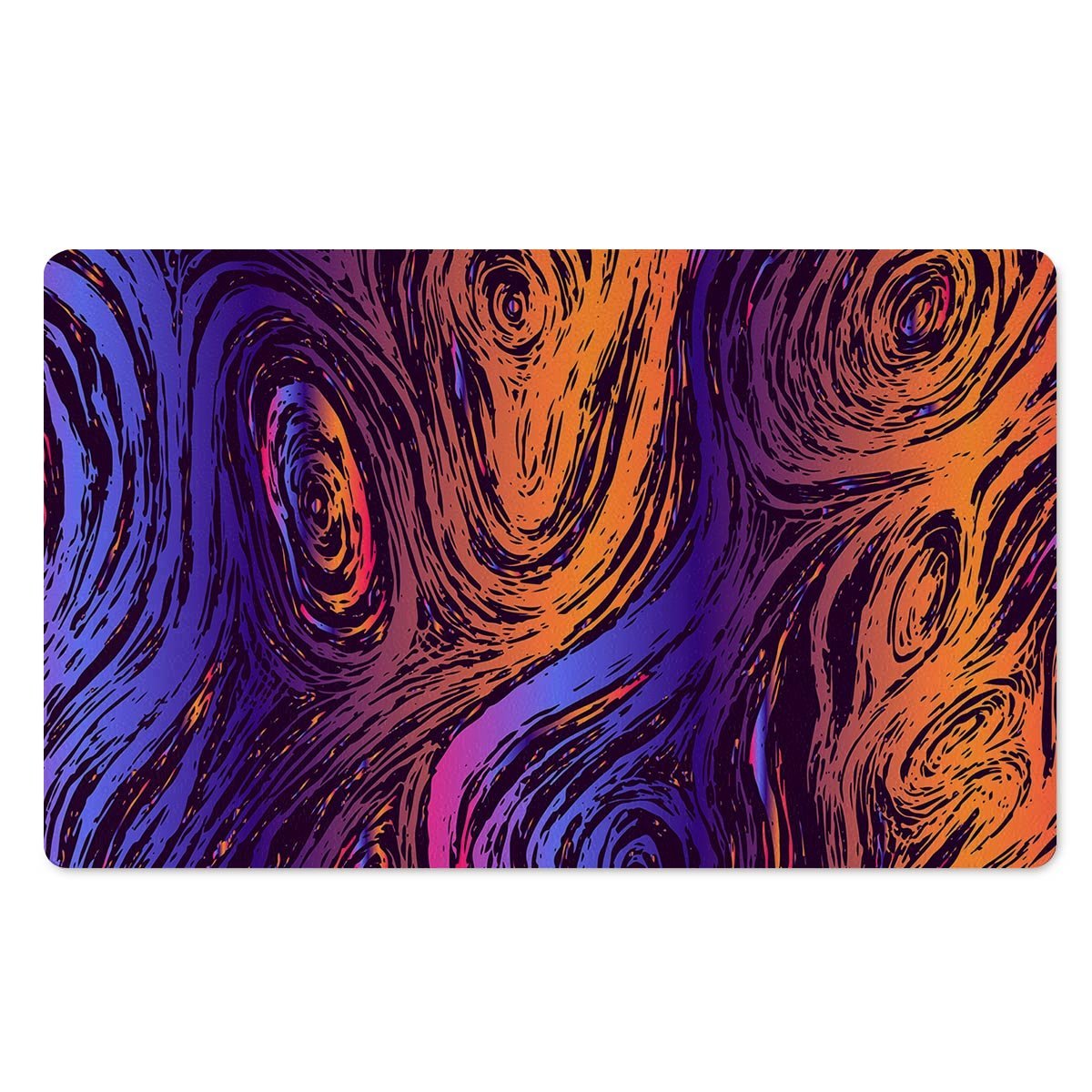 Psychedelic Abstract Door Mat-grizzshop