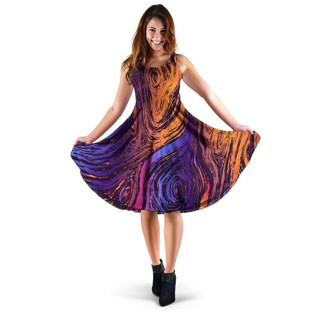 Psychedelic Abstract Dress-grizzshop