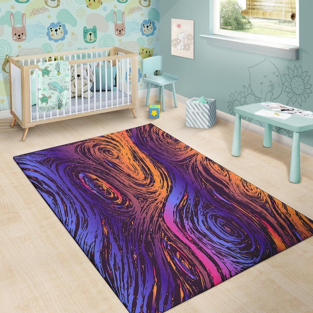 Psychedelic Abstract Floor Mat-grizzshop