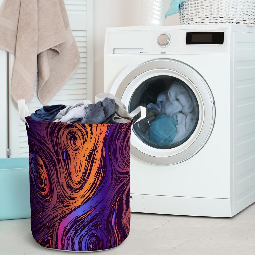 Psychedelic Abstract Laundry Basket-grizzshop