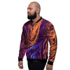 Psychedelic Abstract Men's Bomber Jacket-grizzshop