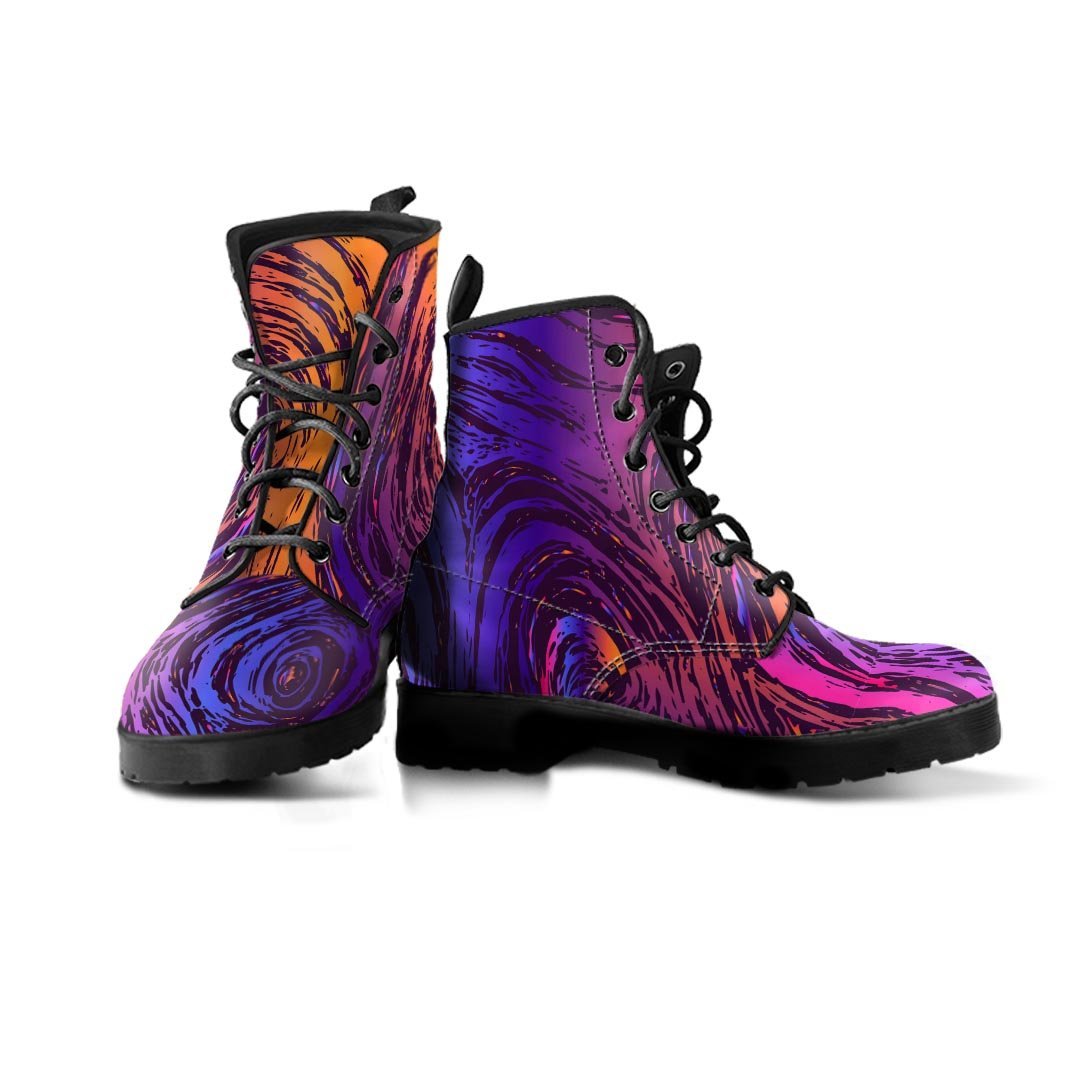 Psychedelic Abstract Men's Boots-grizzshop