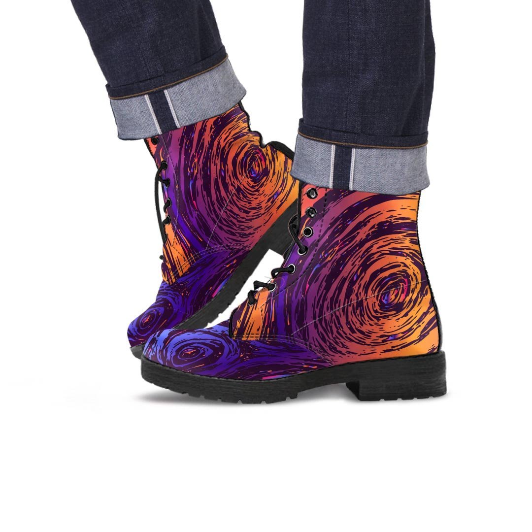 Psychedelic Abstract Men's Boots-grizzshop