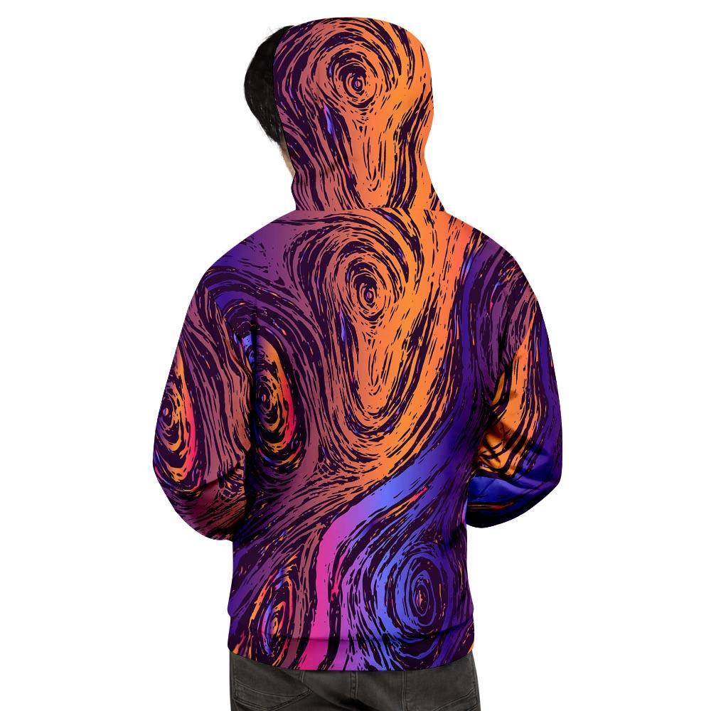 Psychedelic Abstract Men's Hoodie-grizzshop