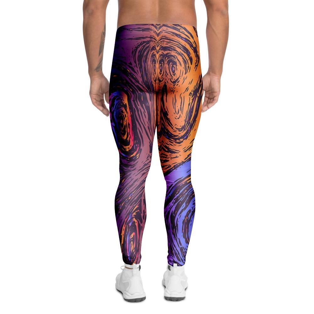 Psychedelic Abstract Men's Leggings-grizzshop