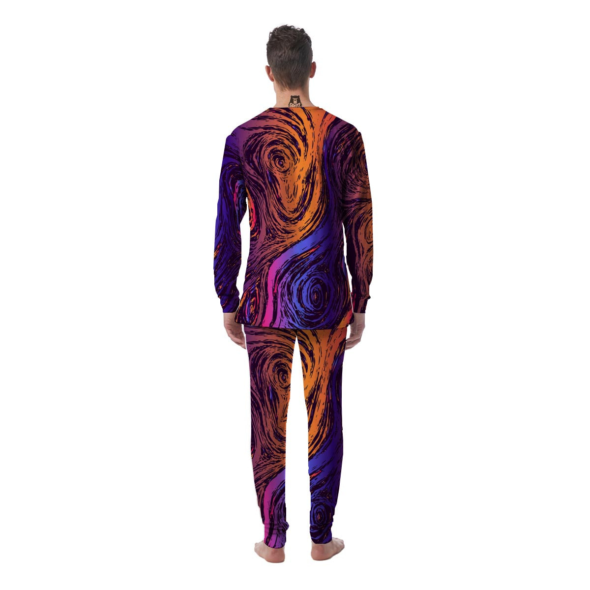 Psychedelic Abstract Men's Pajamas-grizzshop