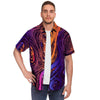 Psychedelic Abstract Men's Short Sleeve Shirt-grizzshop