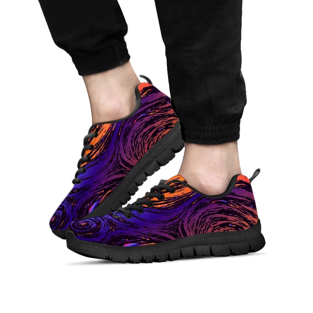 Psychedelic Abstract Men's Sneakers-grizzshop