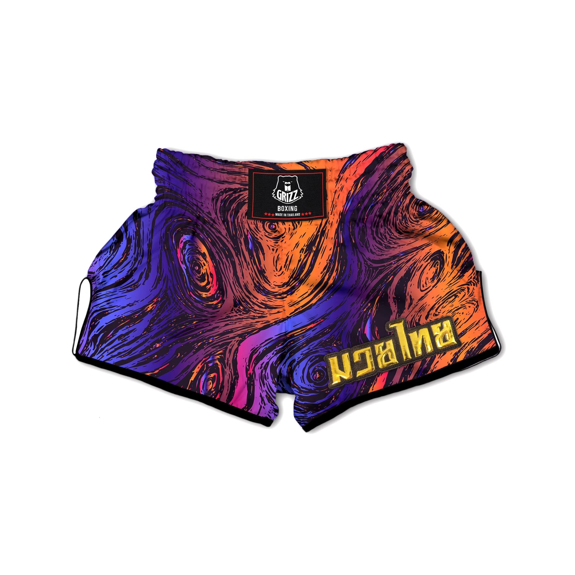 Psychedelic Abstract Muay Thai Boxing Shorts-grizzshop