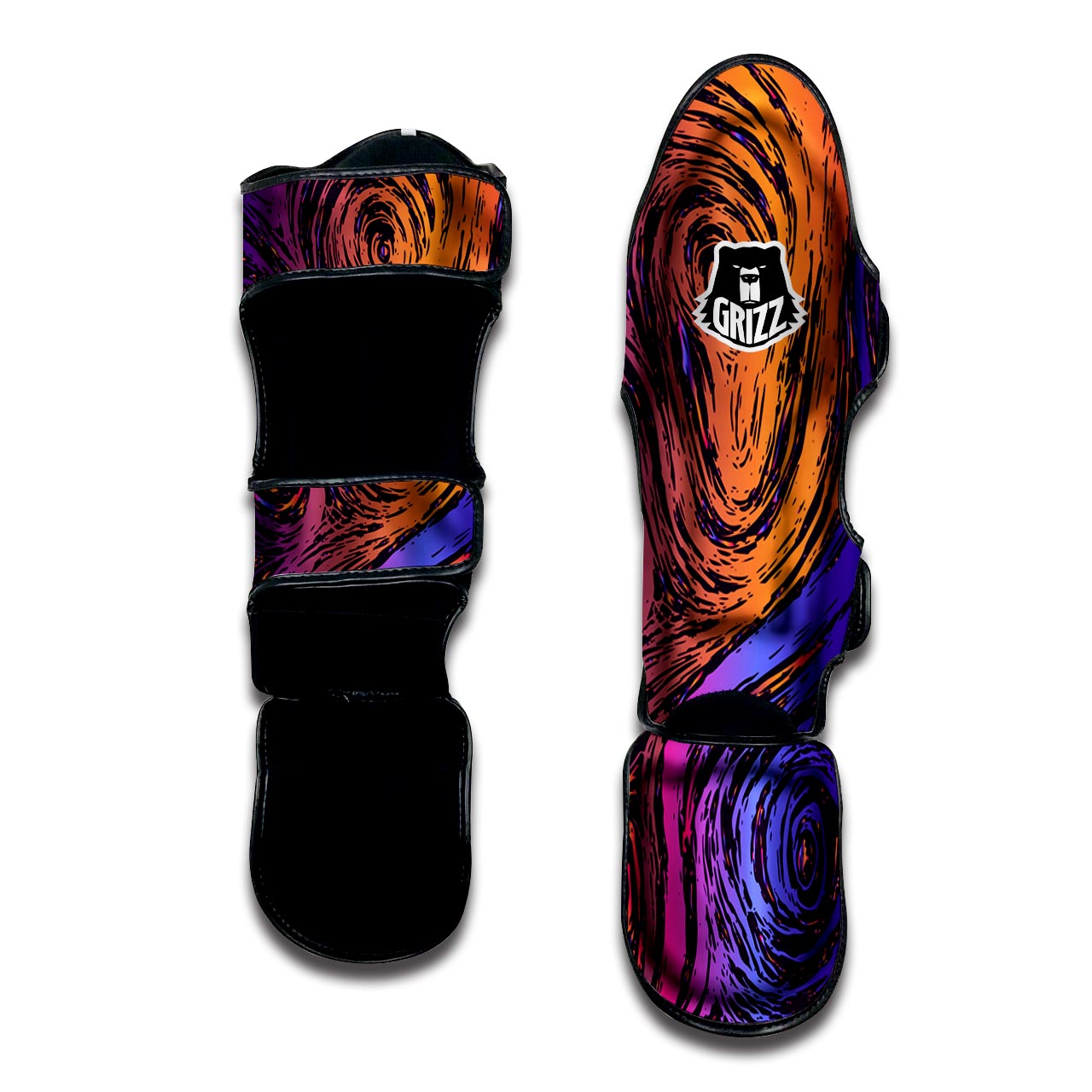 Psychedelic Abstract Muay Thai Shin Guard-grizzshop