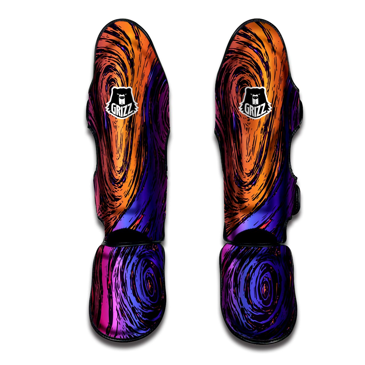 Psychedelic Abstract Muay Thai Shin Guard-grizzshop