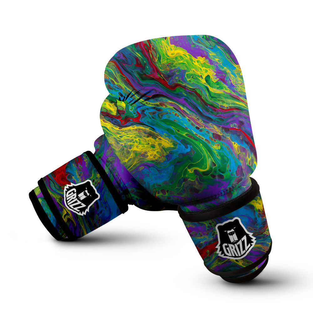 Psychedelic Abstract Print Boxing Gloves-grizzshop