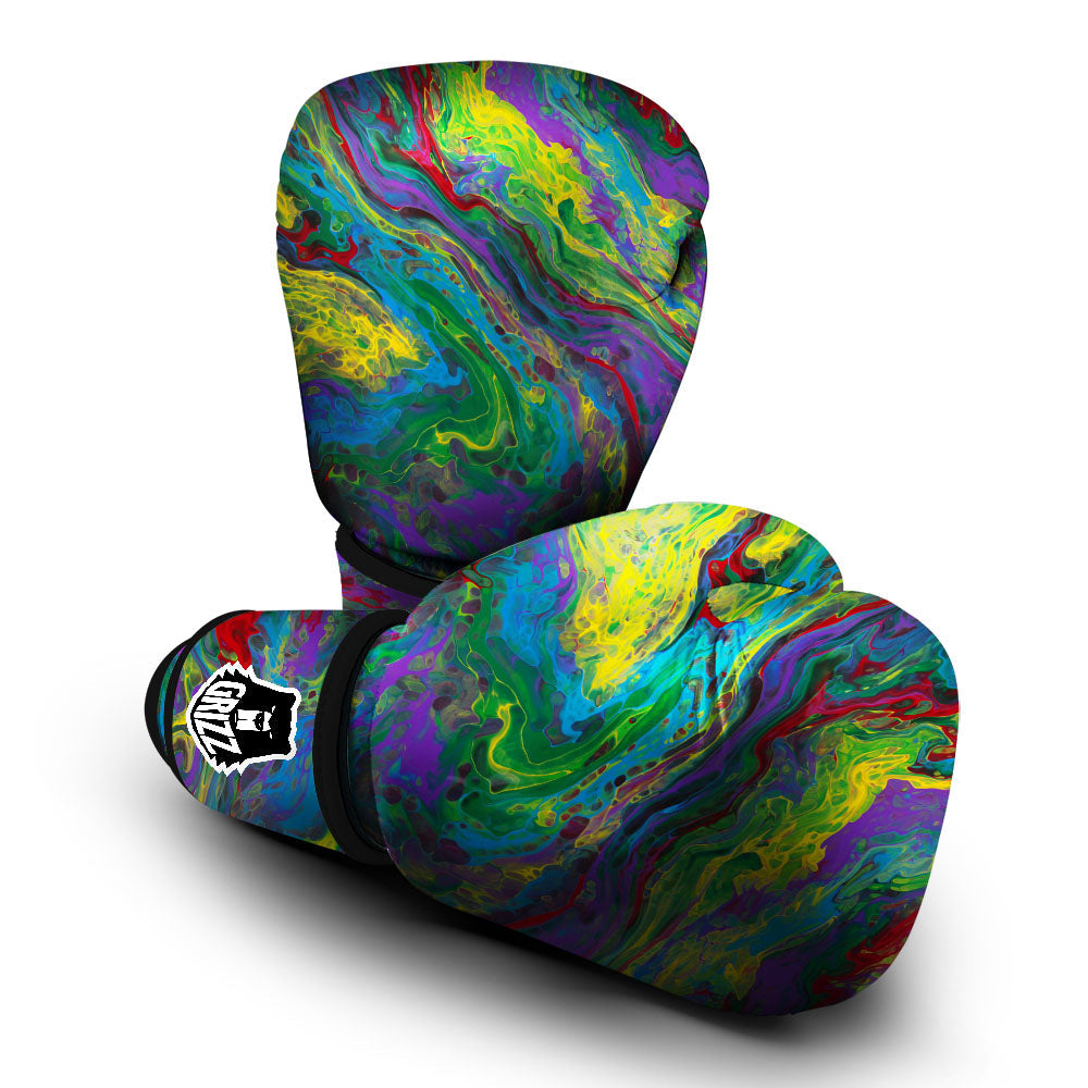 Psychedelic Abstract Print Boxing Gloves-grizzshop
