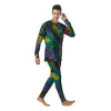 Psychedelic Abstract Print Men's Pajamas-grizzshop