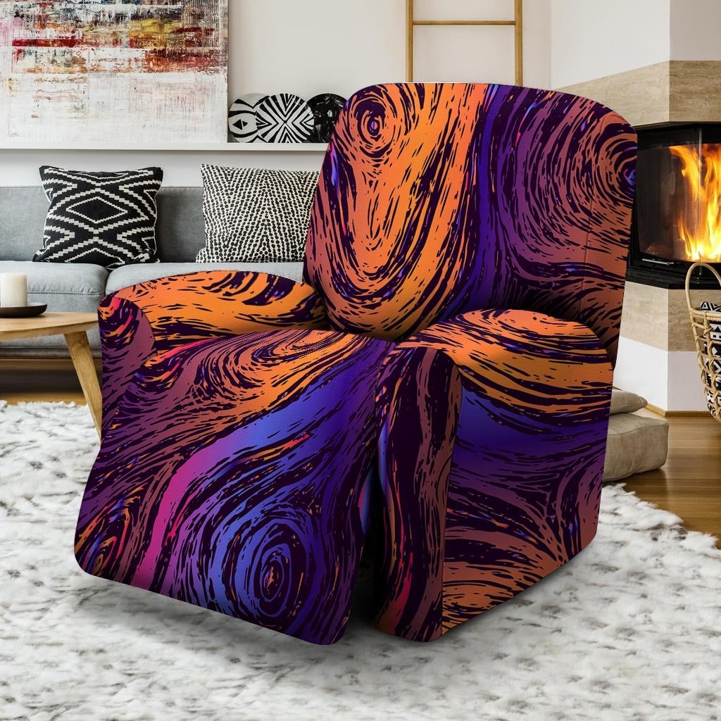 Psychedelic Abstract Recliner Cover-grizzshop