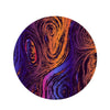 Psychedelic Abstract Round Rug-grizzshop