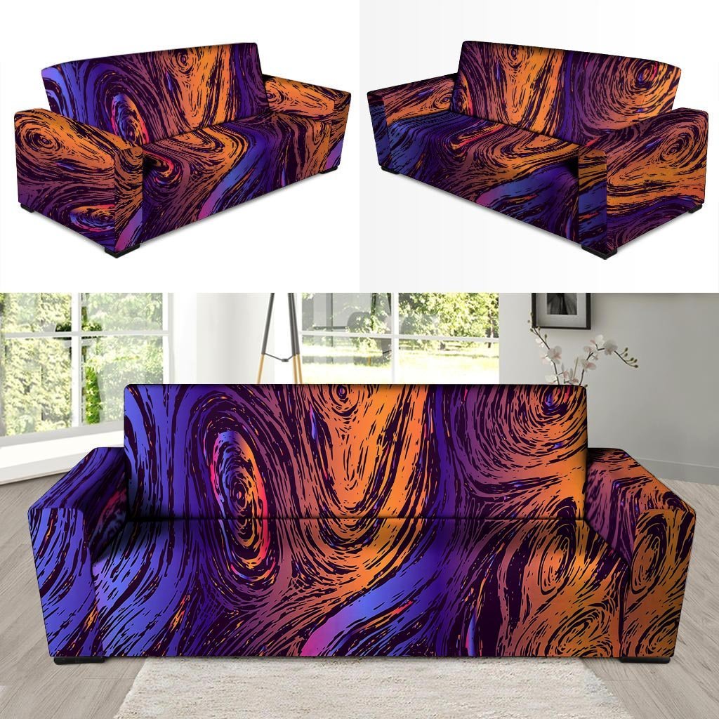 Psychedelic Abstract Sofa Cover-grizzshop