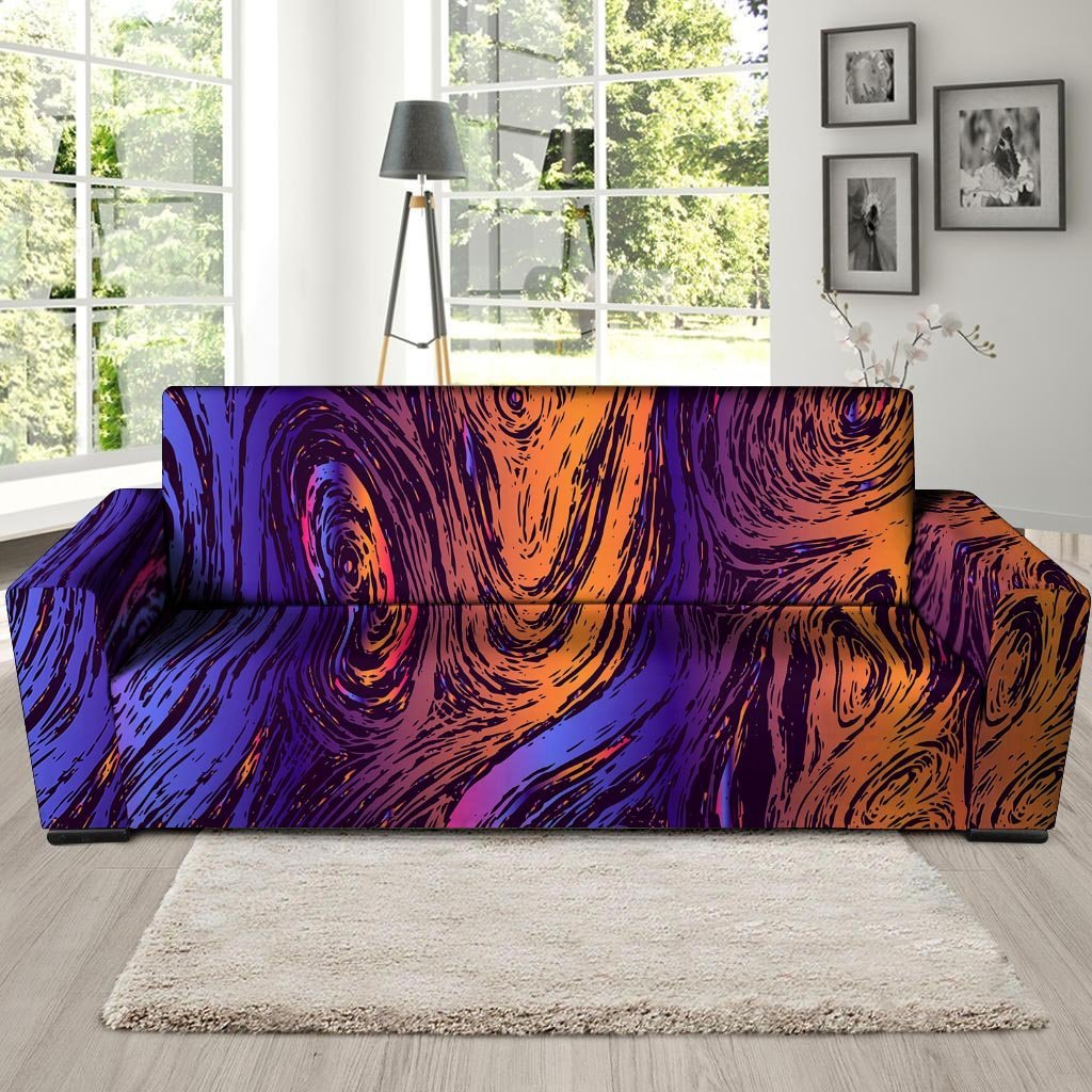 Psychedelic Abstract Sofa Cover-grizzshop