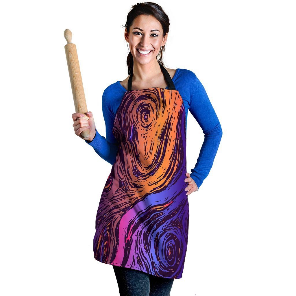 Psychedelic Abstract Women's Apron-grizzshop