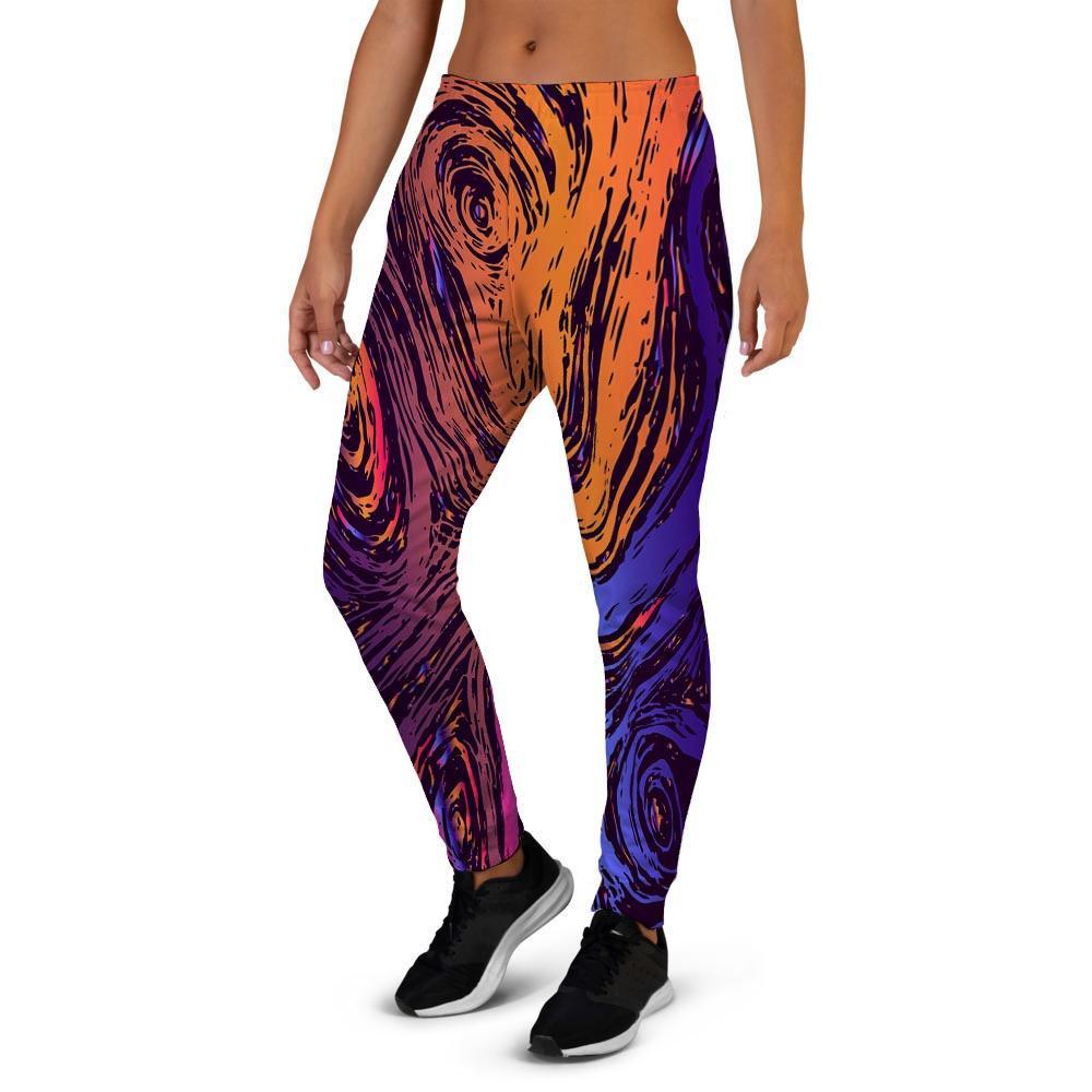 Psychedelic Abstract Women's Joggers-grizzshop