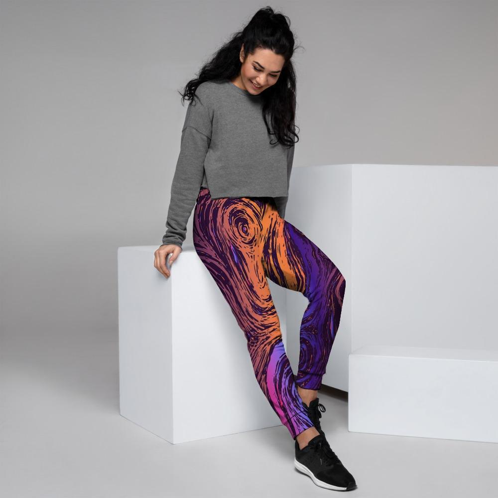 Psychedelic Abstract Women's Joggers-grizzshop